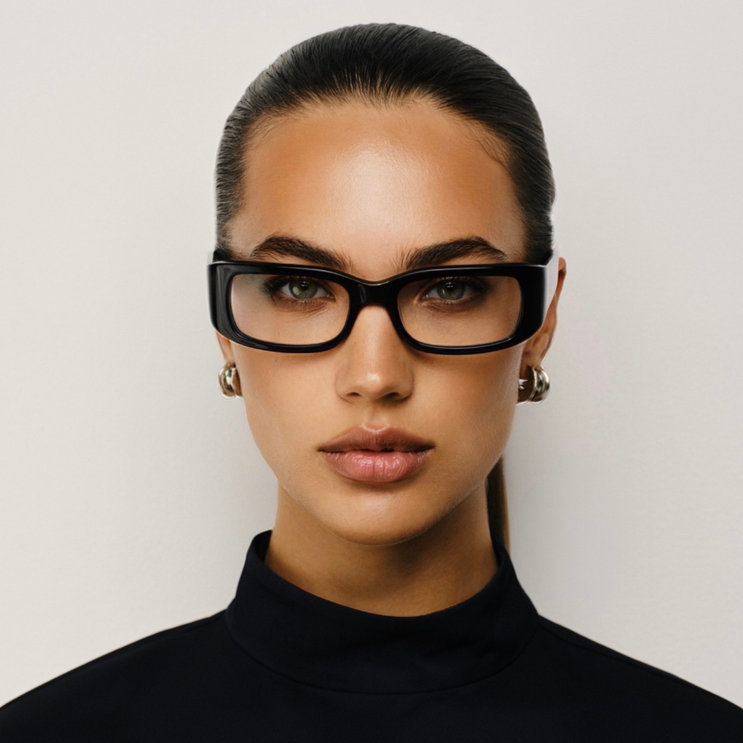 Reighne in Gloss Black Optical Lens