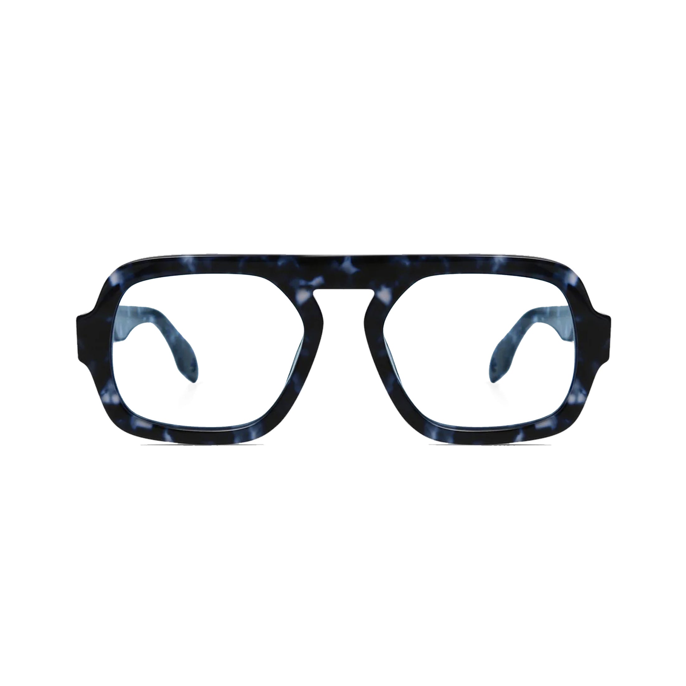 Jane in Blue Tortoise Optical Lens