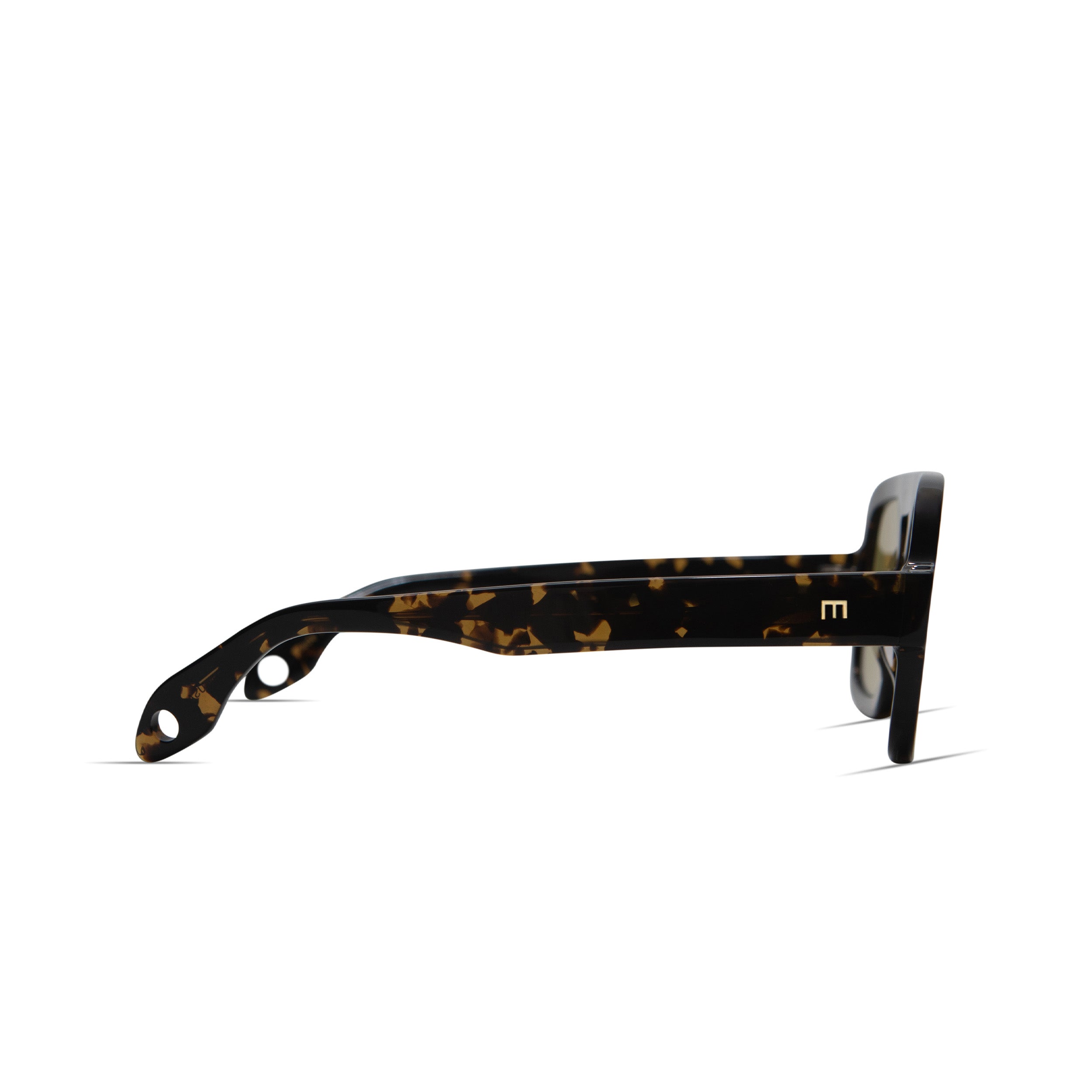 Jane in Dark Brown Tortoise Olive Green Lens
