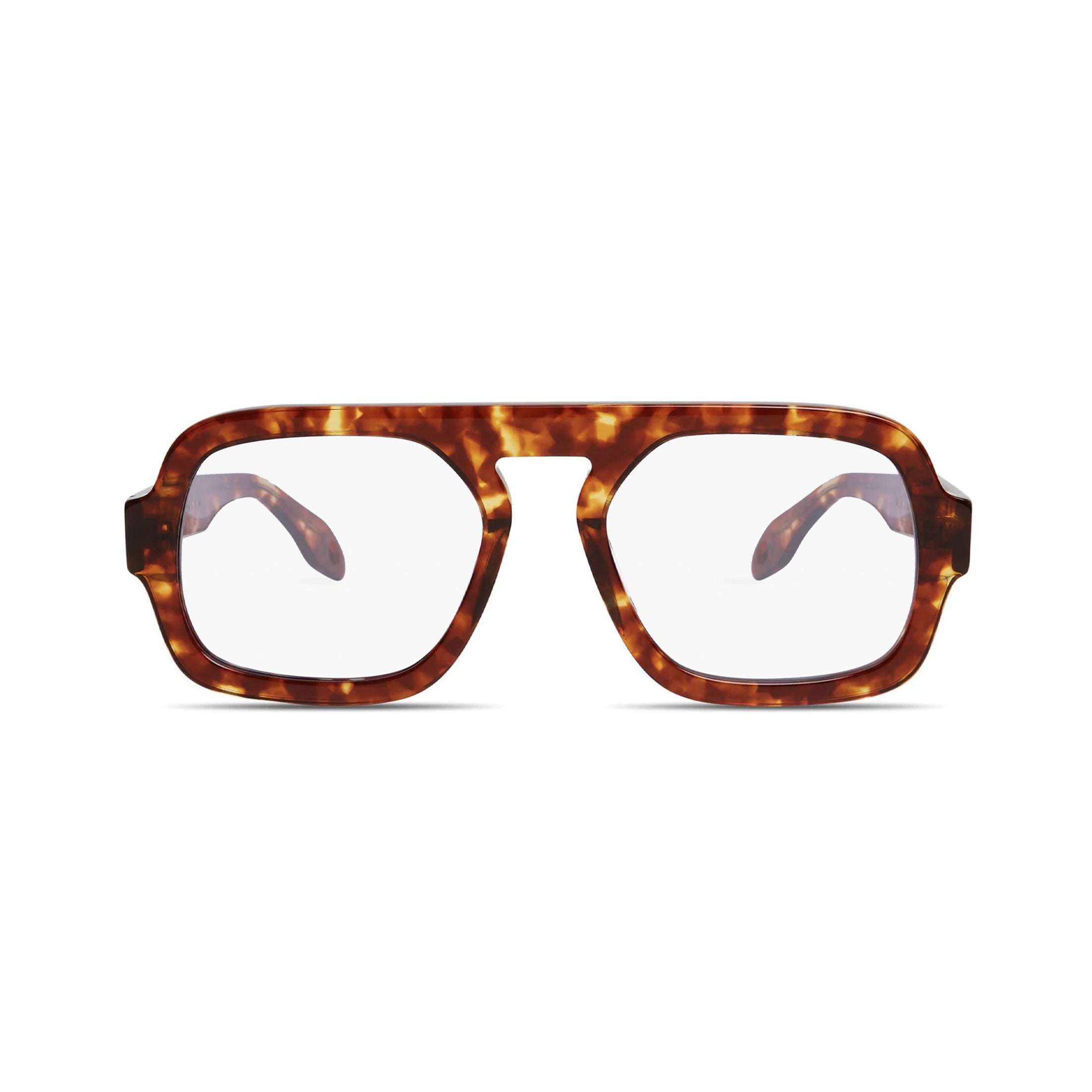 Jane in Red Tortoise Optical Lens