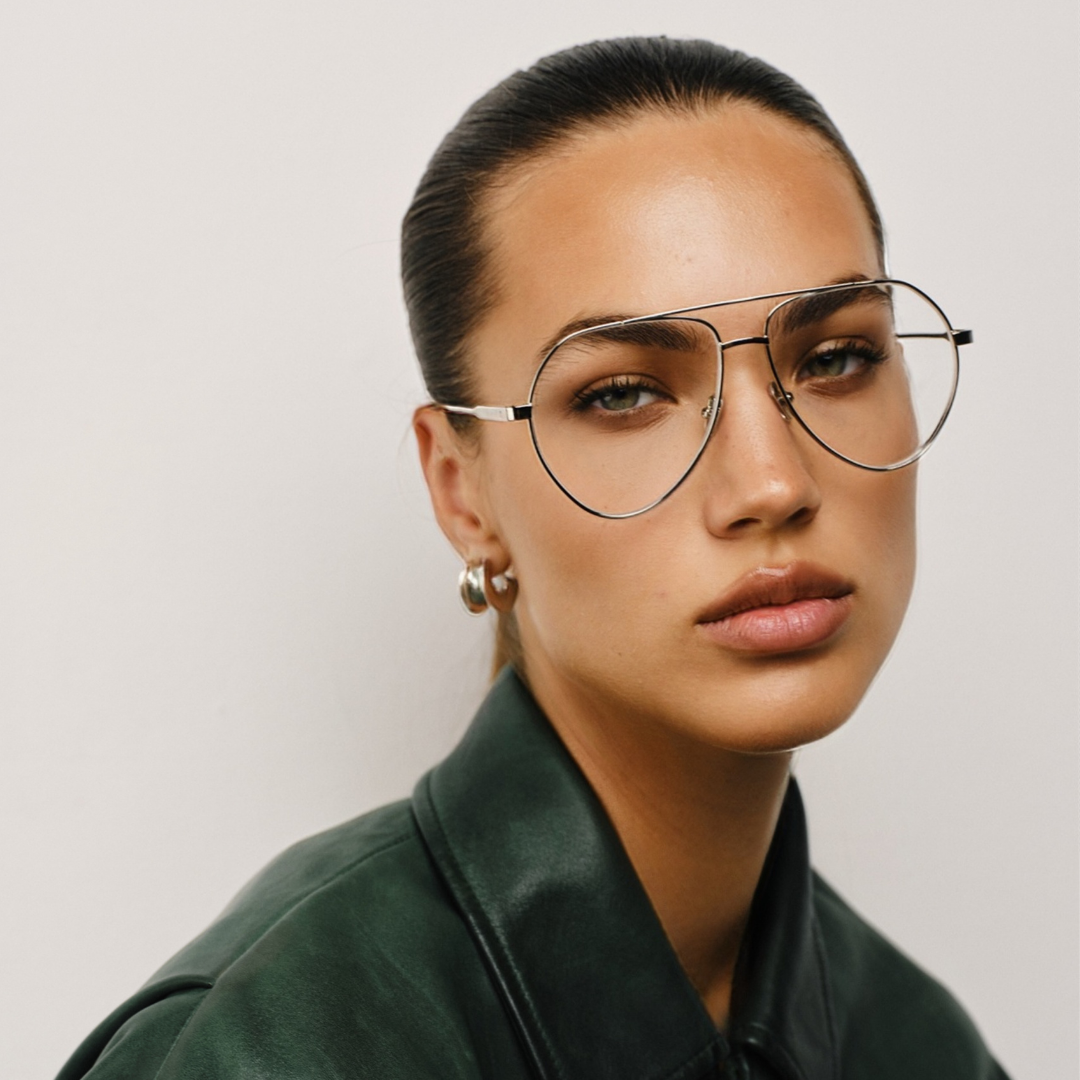 Sam in Silver Metal Optical