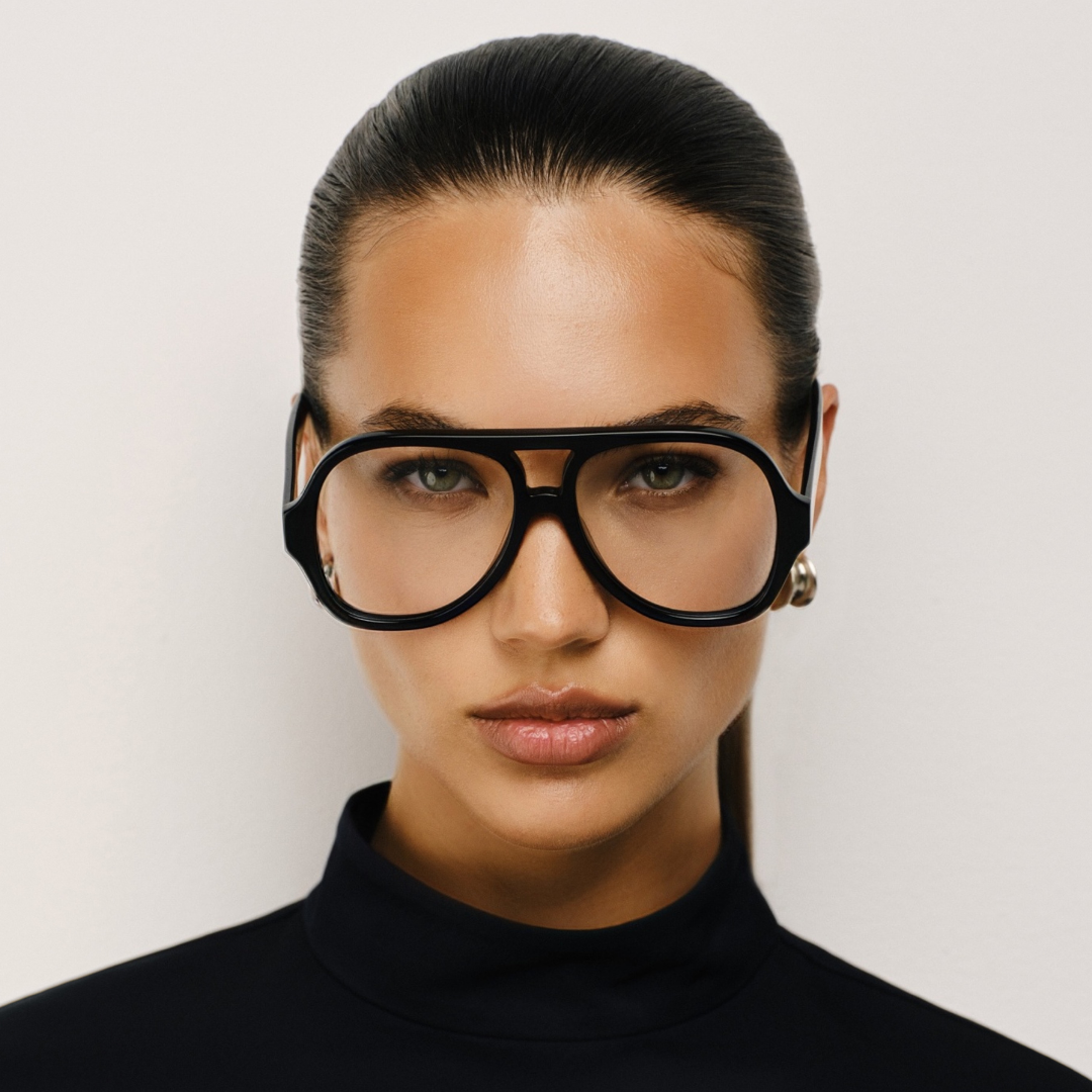Maren in Gloss Black Optical Lens