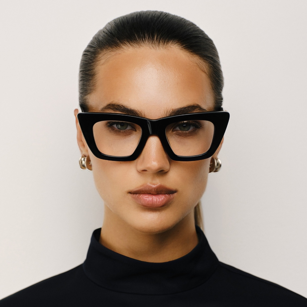 Lori in Gloss Black Optical Lens