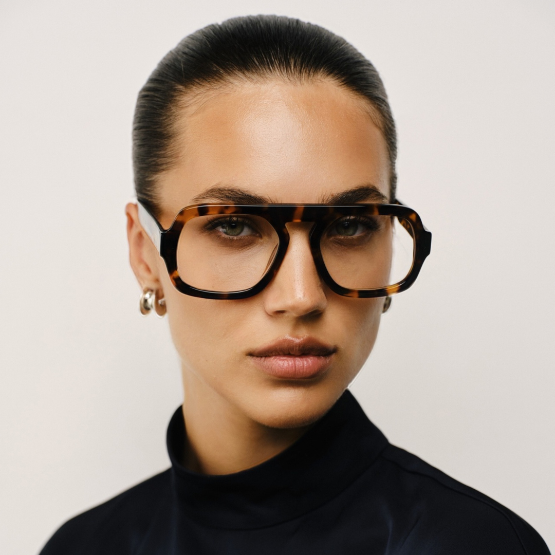Jane in Brown Tortoise Optical Lens