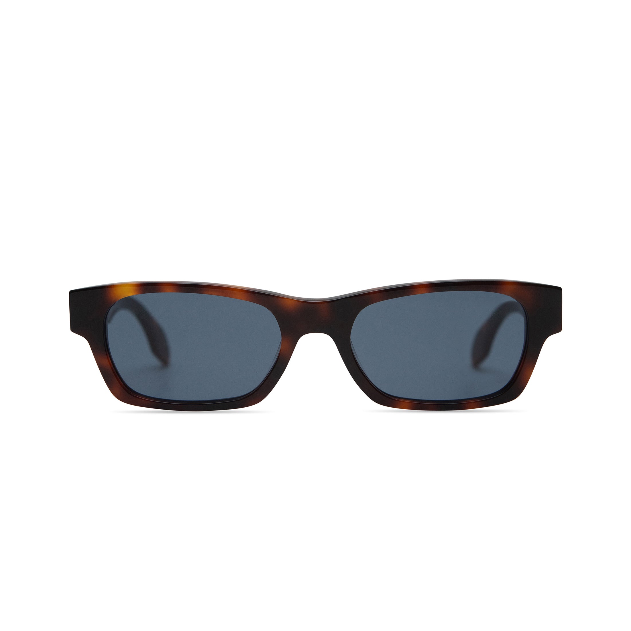 Alix in Brown Tortoise Blue Lens