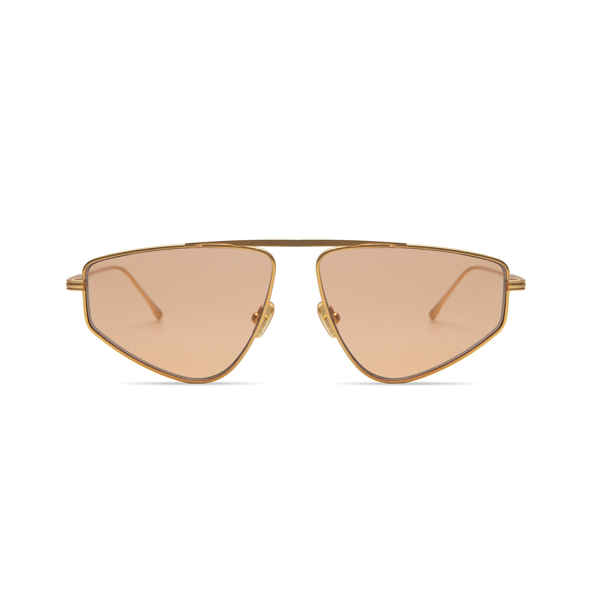 Riley in Gold Metal Amber Lens