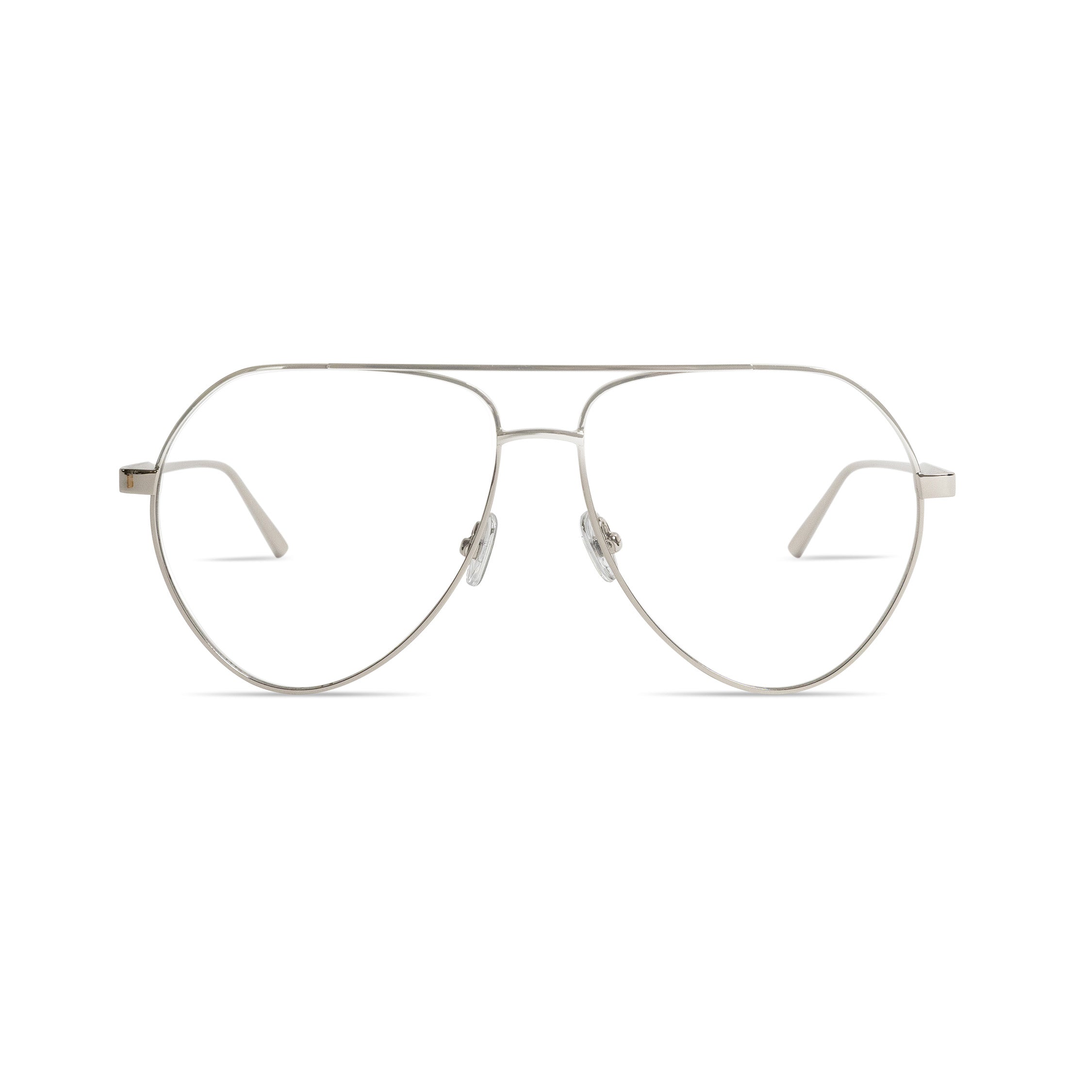 Sam in Silver Metal Optical