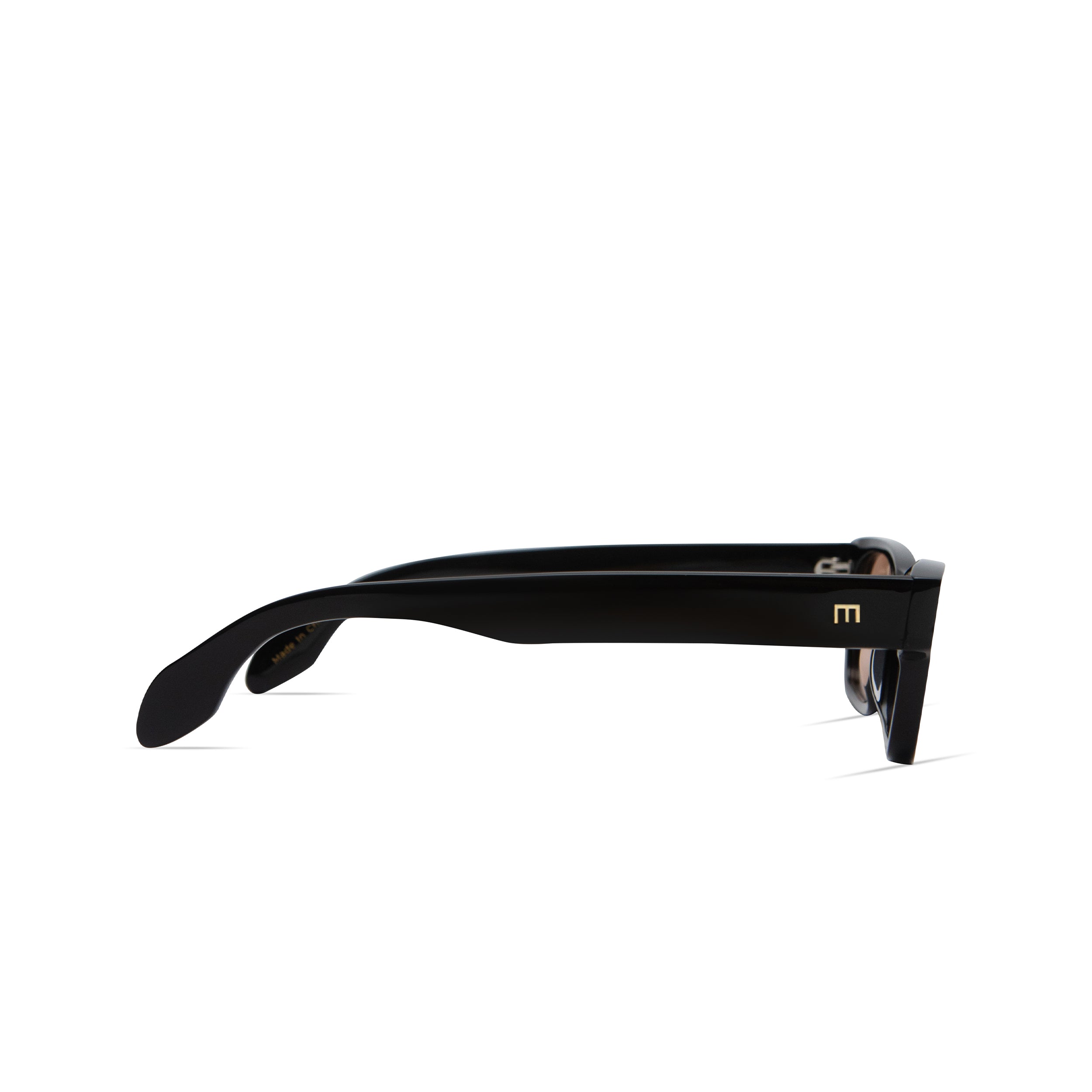 Alix in Gloss Black Amber Lens
